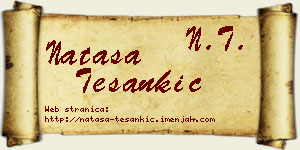Nataša Tešankić vizit kartica
